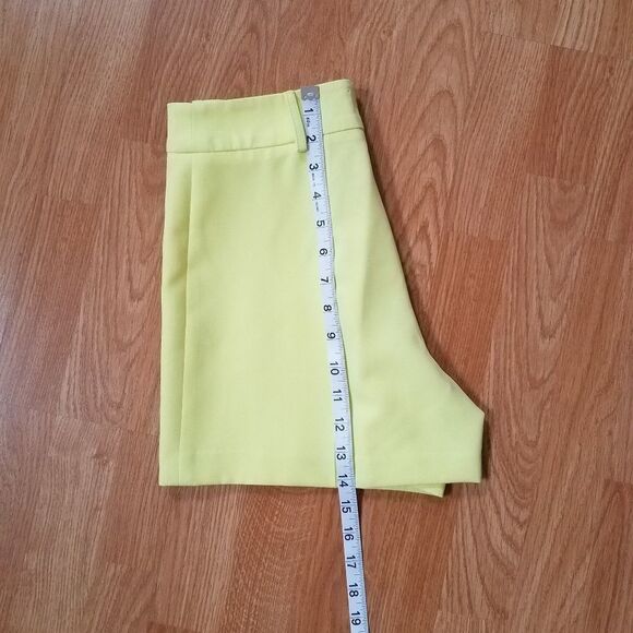 Milly Yellow Hayden Trouser Shorts sz 0 - Picture 7 of 8
